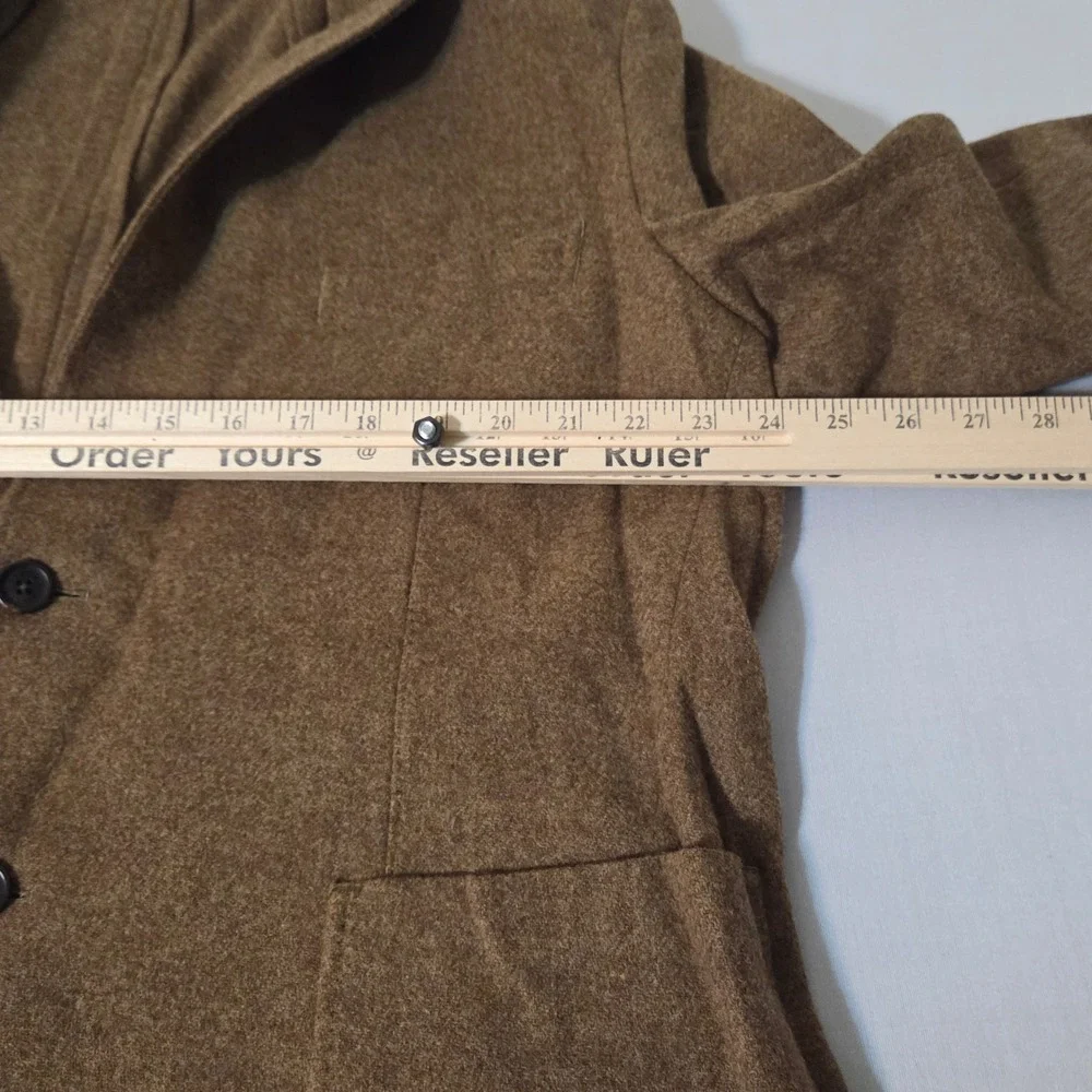 Proper Cloth Sport Coat Mens 48 Japanese Ochre Wool Shetland Tweed Blazer